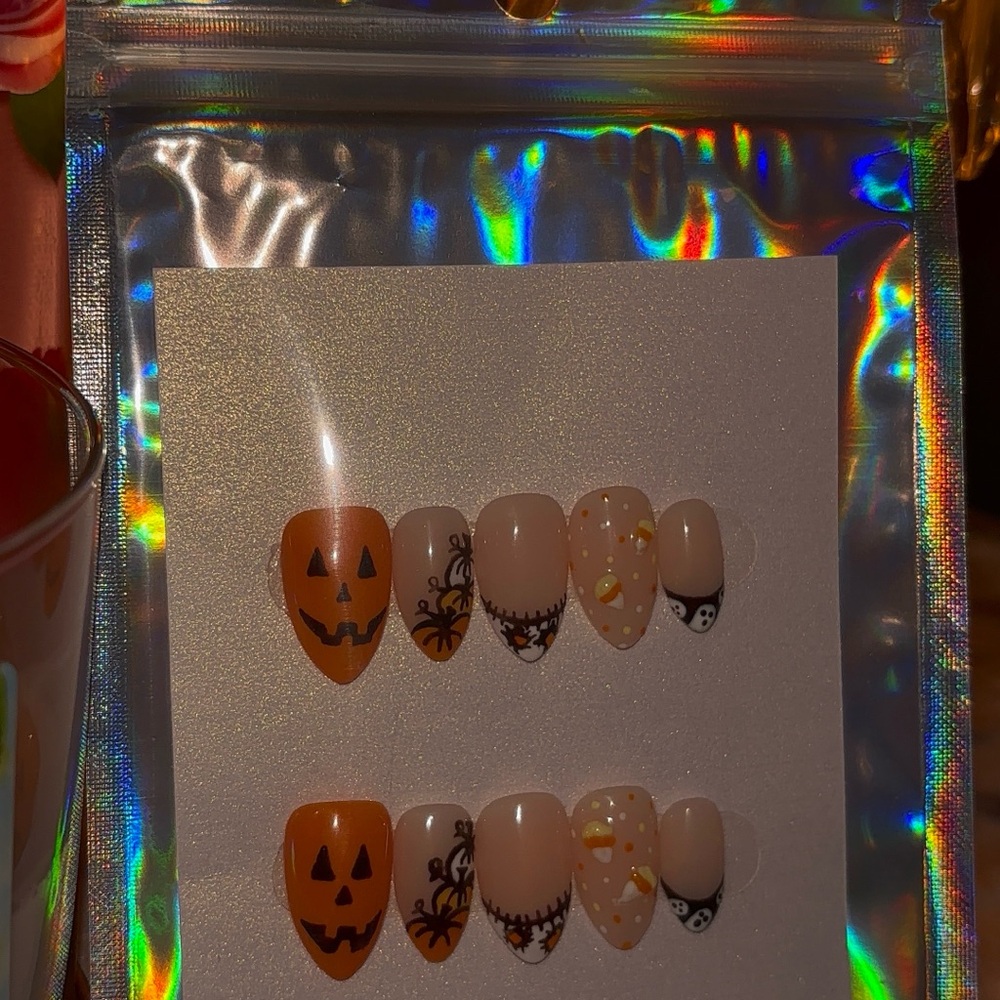 Halloween Themed Nail Art Set HANDMADE